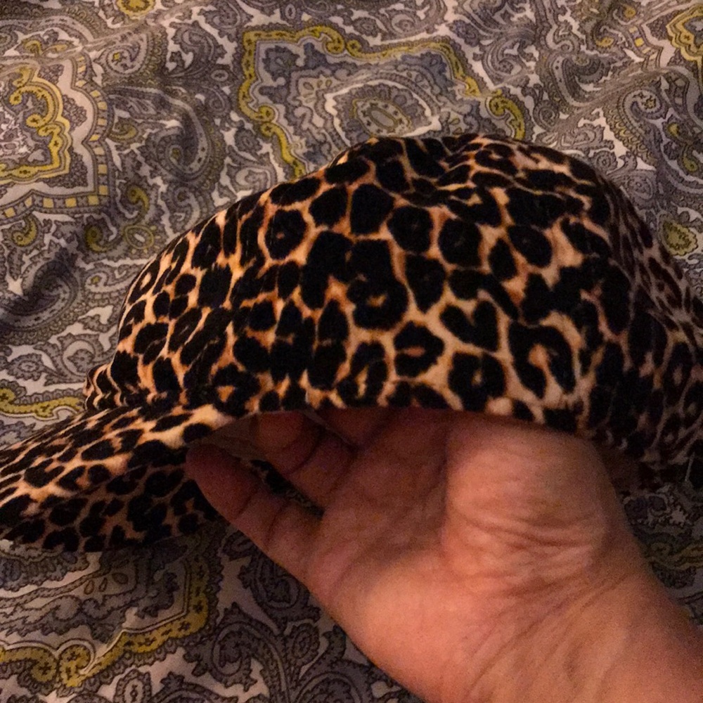 Leopard print old navy cap